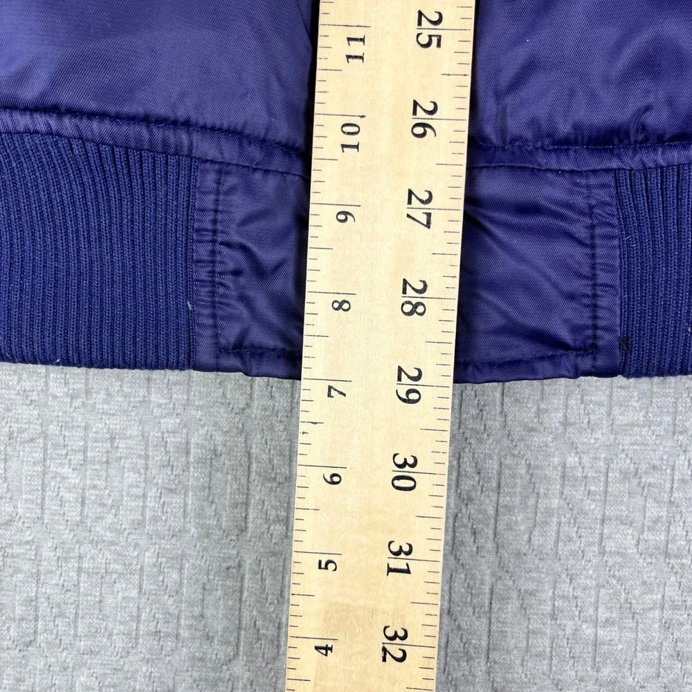 Shaka Wear Purple Bomber Jacket Mens Small Quilted Lined Flight Punk Rock‎